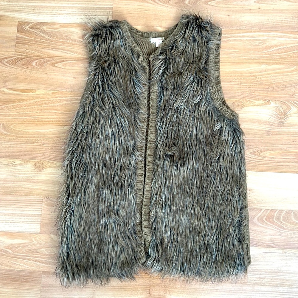 Xhilaration Faux Fur Sweater Vest
